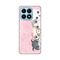 Silikonska futrola PRINT Skin - Huawei Honor X8a Pink cats.