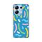 Silikonska futrola PRINT - Xiaomi Redmi Note 13 4G (EU) Happy Lines blue.
