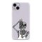 Silikonska futrola ultra tanka (skin) PRINT CLEAR - iPhone 14 Plus (6.7) ND0302 (MS).