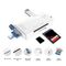 Citac kartica USB JWD 6u1 OTG beli.