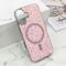 Futrola GLAM GLOW MagSafe - iPhone 16 (6.1) roze (MS).