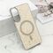 Futrola GLAM GLOW MagSafe - Samsung S937 Galaxy S25 Edge 5G srebrna (MS).