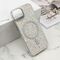 Futrola GLAM GLOW MagSafe - iPhone 13 (6.1) srebrna (MS).