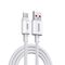 Data kabl REMAX RC-025 lcy Series Fast Charging 6A, 66W, USB na Type C, 1.2m beli.