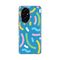 Silikonska futrola PRINT - Huawei Honor 200 Happy Lines blue.