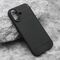 Silikonska futrola BRUSHED - iPhone 17 crna (MS).