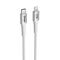 USB data kabl Superior SU-K150 pleteni 27W 3A Type-C na Lightning 1m beli (MS).