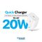 Kucni punjac Teracell Evolution TC-07 PD Fast charging 20W sa PD type C kablom beli CE.
