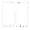frame za LCD displej (ekran) - Iphone 6 Plus 5,5 beli hot glue AAA.