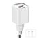 Kucni punjac LDNIO A2318C 20W PD Quick Charge 3.0 sa Type C na Type C kablom beli.