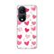 Silikonska futrola PRINT Skin - Huawei Honor X7b Pink Hearts.