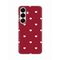 Silikonska futrola PRINT Skin - Samsung S931 Galaxy S25 Burgundy Hearts.