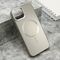 Futrola COLOR METAL MagSafe - iPhone 13 (6.1) srebrna (small camera) (MS).