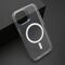 Futrola COLOR FRAME MagSafe - iPhone 15 srebrna (providna) (MS).