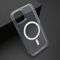 Futrola COLOR FRAME MagSafe - iPhone 14 (6.1) srebrna (providna) (MS).