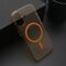 Futrola AMBER providna MagSafe - iPhone 17 narandzasta (MS).