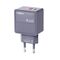 Kuciste punjaca MOXOM MX-HC286 Type C + USB 20W sivi (MS).