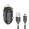 Auto punjac KONFULON C95Q + DC85 QC3.0 20W, PD 20W sa iPhone lightning kablom crni 1m.