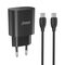 Kucni punjac Comicell Superior CO-DC24 Fast PD 25W 3A Type C na Type C crni (MS).