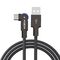 USB data kabl Moxom MX-CB210 180 Rotation 3A Type C 1.2m crni (MS).
