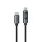 USB data kabl Superior SU-K107 pleteni Type-C na Type-C 5A 100W sa LED ekranom 1m crni (MS).