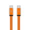 USB data kabl MOXOM MX-CB372 pleteni Fast 60W 3A Type-C na Type-C 1m narandzasti (MS).